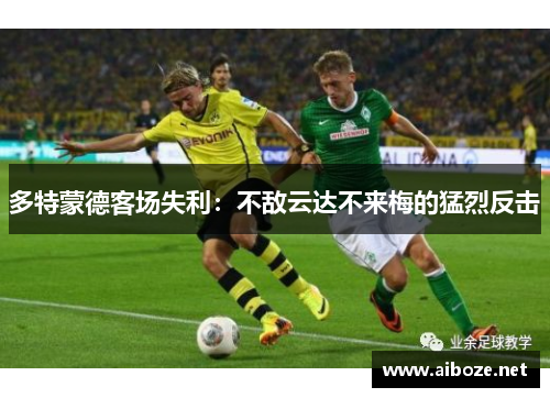 多特蒙德客场失利：不敌云达不来梅的猛烈反击