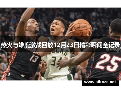 热火与雄鹿激战回放12月23日精彩瞬间全记录